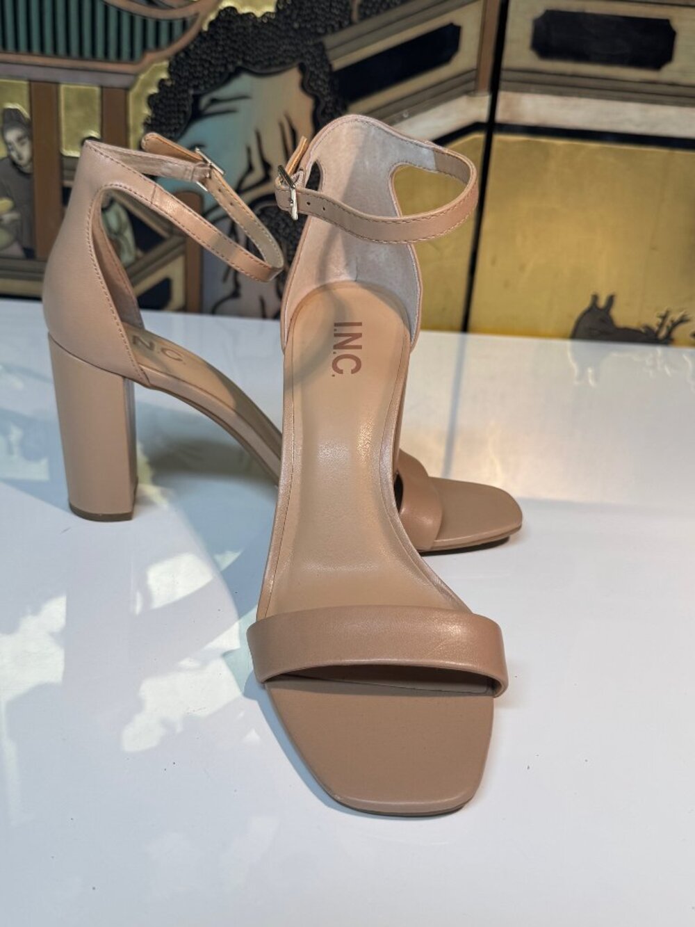 Inc. Heel Ankle Strap Shoe Size 9